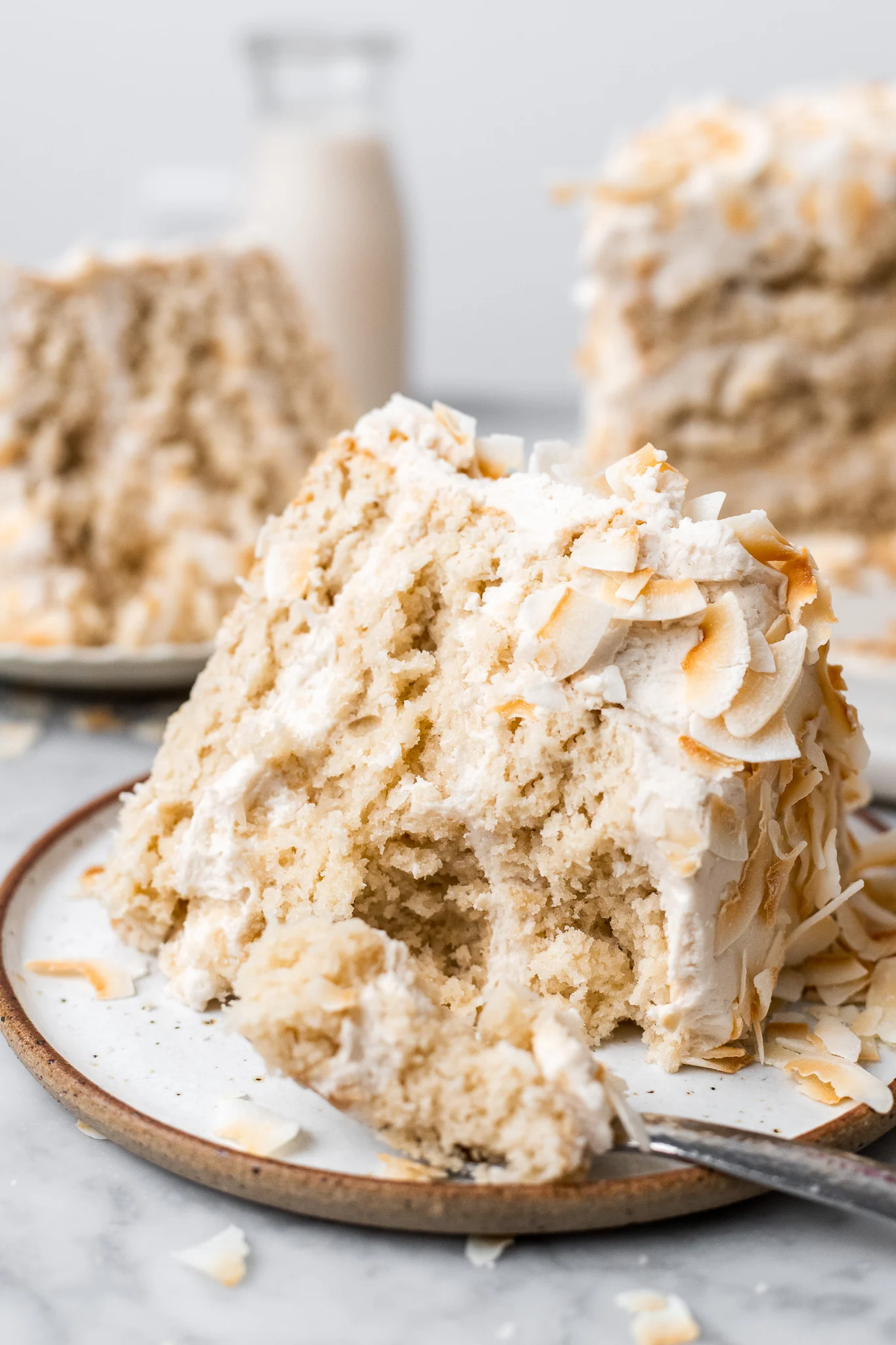 Torta de crema de coco